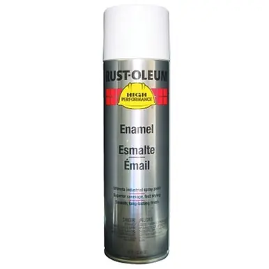Rust-Oleum 209567 High Performance Enamel Spray, White, Semi-Gloss, 15 oz (6pk)
