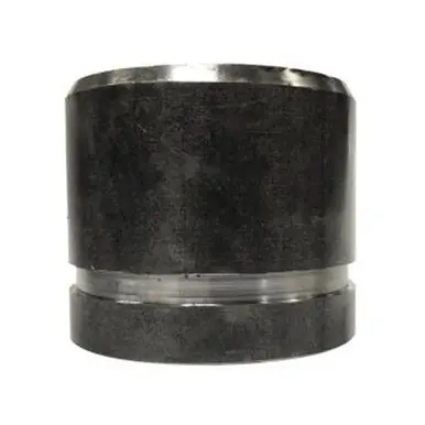 Midland Industries 57162GBS - Seamless Pipe Nipple, 2" Grooved x 2" Beveled, 3" L, Steel, Black, SCH