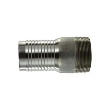 Midland Industries 973708 - Combination King Nipple, 4" Hose Barbed x 4" MPT, Stainless Steel