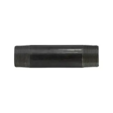 Midland Industries 57120 - Welded Pipe Nipple, 1-1/4" MPT x 1-1/4" MPT, 1-5/8" L, Steel, Black, SCH