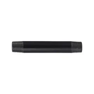 Midland Industries 57040 - Welded Pipe Nipple, 3/8" MPT x 3/8" MPT, 1" L, Steel, Black, SCH 40