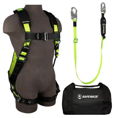 Safewaze 019-3028 - PRO Bag Combo FS185-L/XL Harness, FS560-AJ Lanyard, FS8150 Bag