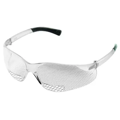 MCR BKH10 BearKat BK1 Bifocal Safety Glasses, Clear, 1.0 Diopter