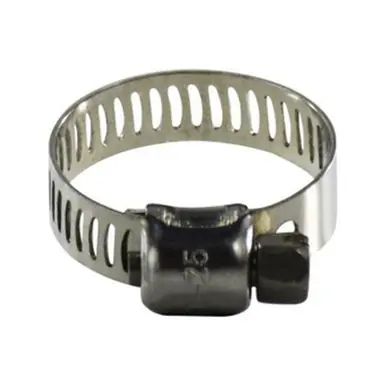 Midland Industries 350005 -350 Series Miniature Worm Gear Clamp, 7/16" Min. Clamp Dia., Stainless