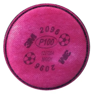3M 2096 P100 Particulate Filter, Organic Vapors, Magenta