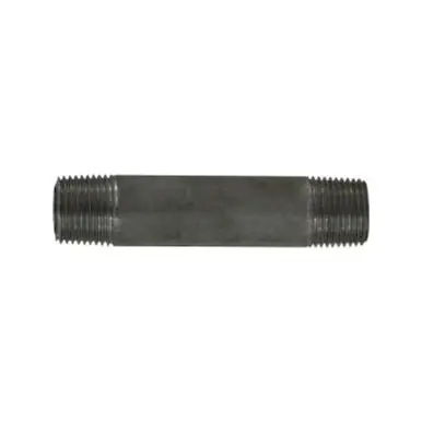 Midland Industries 51046 - Seamless Pipe Nipple, 3/8" MPT x 3/8" MPT, 4" L, Stainless Steel, SCH 80