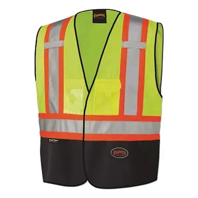 Pioneer V1020161U-S/M Safety Vest, Green, S/M