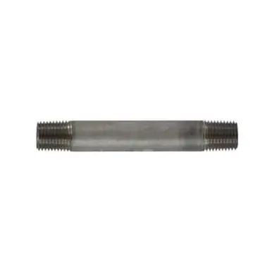 Midland Industries 49027 - Welded Pipe Nipple, 1/4" MPT x 1/4" MPT, 4-1/2" L, Stainless Steel, SCH