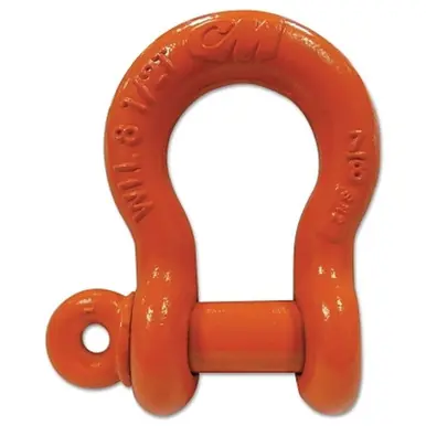 CM M652P Screw Pin Anchor Shackle, 6.5 Tons, Orange
