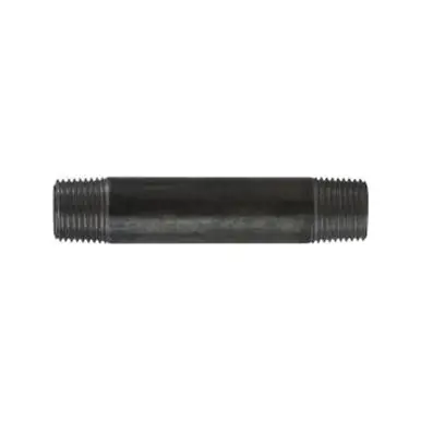 Midland Industries 57071 - Welded Pipe Nipple, 1/2" MPT x 1/2" MPT, 7" L, Steel, Black, SCH 40