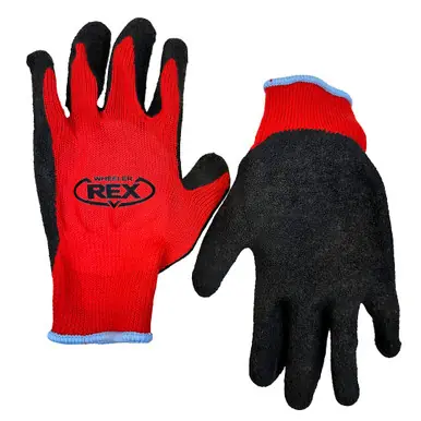 WHEELER-REX 999996 - Rubber Palm Work Gloves