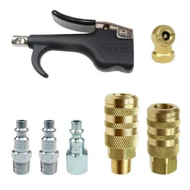 Coilhose Pneumatics AIR-KIT-1 - Air Tool Accessory Kit, 7pc, 1/4" NPT