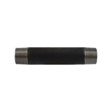 Midland Industries 59113SMLS - Seamless Pipe Nipple, 1" MPT x 1" MPT, 10" L, Steel, Black, SCH 80