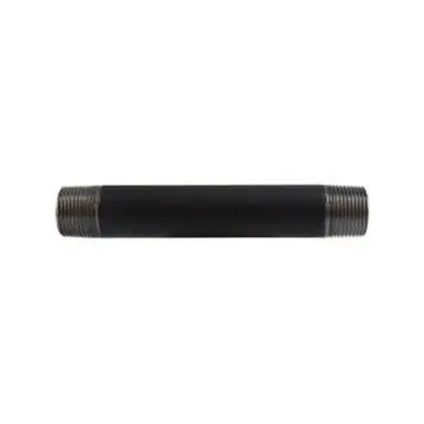 Midland Industries 59085SMLS - Seamless Pipe Nipple, 3/4" MPT x 3/4" MPT, 3-1/2" L, Steel, Black,