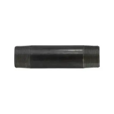 Midland Industries 57132 - Welded Pipe Nipple, 1-1/4" MPT x 1-1/4" MPT, 9" L, Steel, Black, SCH 40
