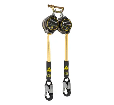 Safewaze 020-5219 - Latitude Pro Arc Flash 7‘ Dual Web SRL, 9012 BWB, Alu Snap Hooks