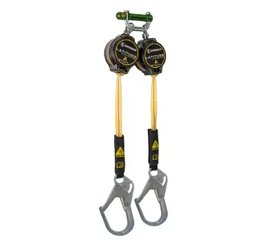 Safewaze 020-5214 - Latitude Pro Arc Flash 7‘ Dual Web Retractable w/ Rebar Hooks