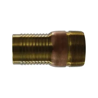 Midland Industries 973601 - Combination King Nipple, 3/4" Hose Barbed x 3/4" MPT, Brass