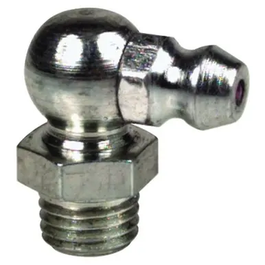 ALEMITE 2105 Metric Elbow Fitting, 90°, 3/4", Male/Male, 8 mm