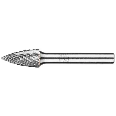 PFERD 28015 Carbide Bur - Tree (Pointed End), OMNI Cut 3/8" x 3/4" x 1/4" Shank - SG-3