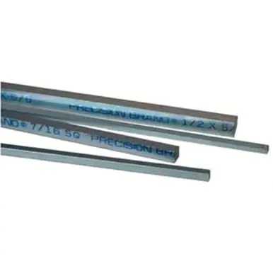 Precision Brand 14200 Square Keystock, Zinc Plated, 3/16" x 12", 6/Bundle