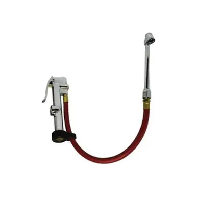 Midland Industries 320011 - Inflator w/ Gauge & Sight Glass, 10 to 120 psi, 12" L Hose, 1/4-18"