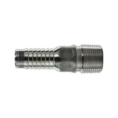 Midland Industries 973623 - Combination King Nipple, 1-1/4" Hose Barbed x 1-1/4" MPT, Aluminum