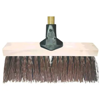 PFERD 85348 Assembled Street Broom and Flex Handle 16‘‘ Coarse Brown Synthetic