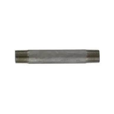 Midland Industries 49043 - Welded Pipe Nipple, 3/8" MPT x 3/8" MPT, 2-1/2" L, Stainless Steel, SCH
