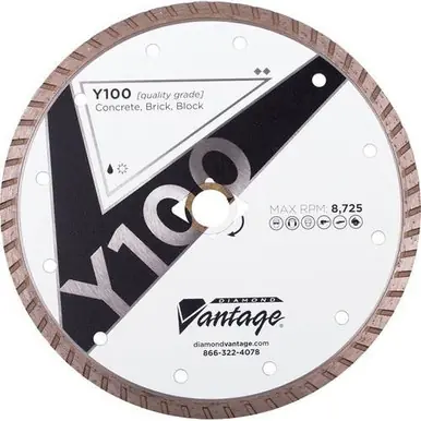 Diamond Vantage 4-1/2" x .080" x 7/8-5/8 General Purpose, Turbo Rim Blade
