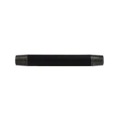 Midland Industries 59035SMLS - Seamless Pipe Nipple, 1/4" MPT x 1/4" MPT, 11" L, Steel, Black, SCH