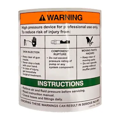 GRACO 246783 - Muffler FB Warning Plate