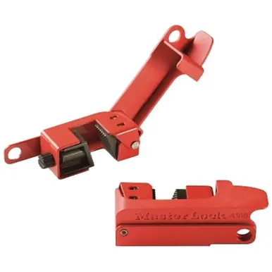 Master Lock 491B Grip Tight Circuit Breaker Lockout, 120/277V, 1.25" x 3.5"