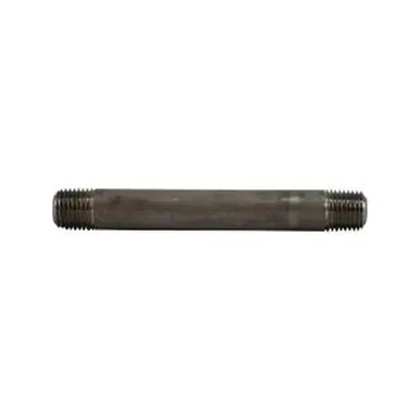 Midland Industries 51020 - Seamless Pipe Nipple, 1/4" MPT x 1/4" MPT, Close L, Stainless Steel, SCH