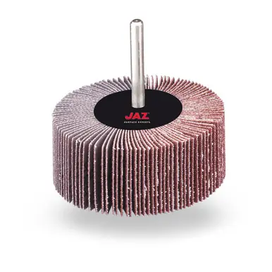 JAZ 56723 Mounted Coated Abrasive Flap Wheel, 1" x 1" x 1/4" Stem, AO 60 Grit, Bulk Package (10pk)