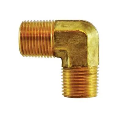 Midland Industries 06230-02-004 - 90° Elbow, 1/8" NPTF x 1/8" NPTF, Brass