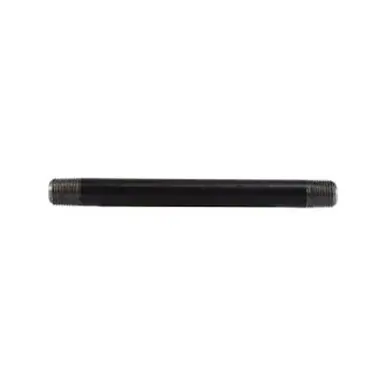 Midland Industries 59010SMLS - Seamless Pipe Nipple, 1/8" MPT x 1/8" MPT, 5-1/2" L, Steel, Black,