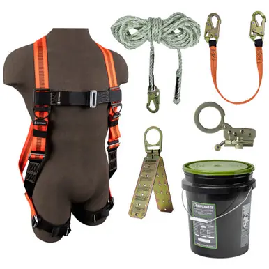 Safewaze FS-ROOF-E/1120 - V-Line Bucket Roof Kit FS99280-E Harness, FS700-50 VLL, FS1120 Grab,
