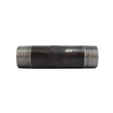 Midland Industries 59128SMLS - Seamless Pipe Nipple, 1-1/4" MPT x 1-1/4" MPT, 5-1/2" L, Steel,