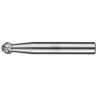 PFERD 28034 Carbide Bur - Ball, OMNI Cut 1/4" x 3/16" x 1/4" Shank - SD-1