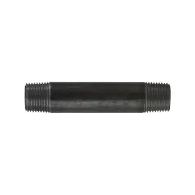 Midland Industries 57073 - Welded Pipe Nipple, 1/2" MPT x 1/2" MPT, 9" L, Steel, Black, SCH 40