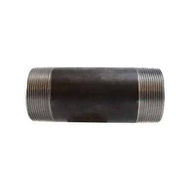 Midland Industries 59202SMLS - Seamless Pipe Nipple, 3" MPT x 3" MPT, 3-1/2" L, Steel, Black, SCH 80