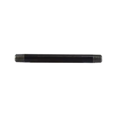Midland Industries 59001SMLS - Seamless Pipe Nipple, 1/8" MPT x 1/8" MPT, Close L, Steel, Black, SCH