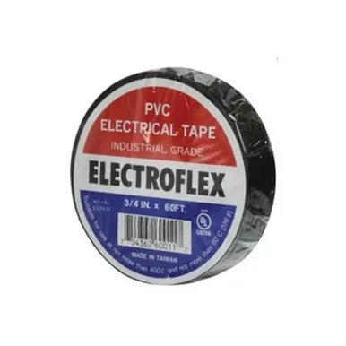 Midland Industries 982140 - Electrical Tape, 3/4" W, 60 ft L, Black, PVC Backing