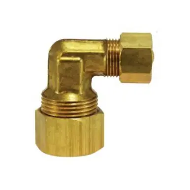Midland Industries 00085-1008 - 90° Reducing Elbow, 5/8" Compression x 1/2" Compression, Brass