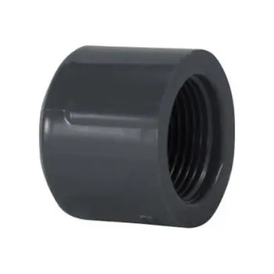 Midland Industries 848010 - Cap, 1" FIP, PVC, SCH 80 Schedule