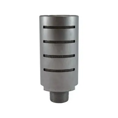 Midland Industries 28367 - Slit Pattern High Flow Muffler, 1/8" Nominal, MPT, Aluminum