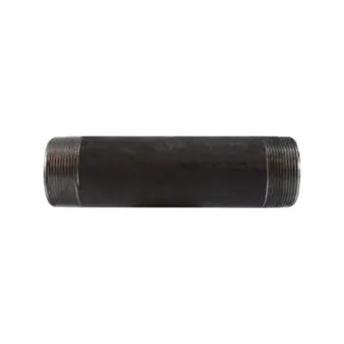 Midland Industries 59173SMLS - Seamless Pipe Nipple, 2" MPT x 2" MPT, 11" L, Steel, Black, SCH 80