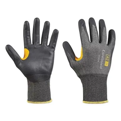 Honeywell 22-7518B/9L CoreShield A2/B Gloves, L, Grey/Black, 18 Gauge