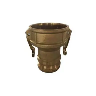 Midland Industries 449480 - Type DA Cam & Groove Coupler, 4" Female Coupler x 2" Male Adapter, Brass